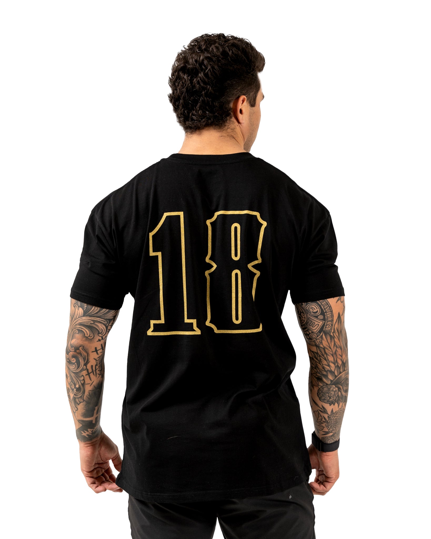 Success 18 Tee - Black w/ Gold
